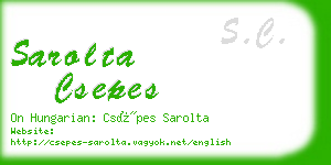 sarolta csepes business card